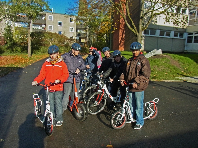 Wir treffen uns zum Fahrradunterricht