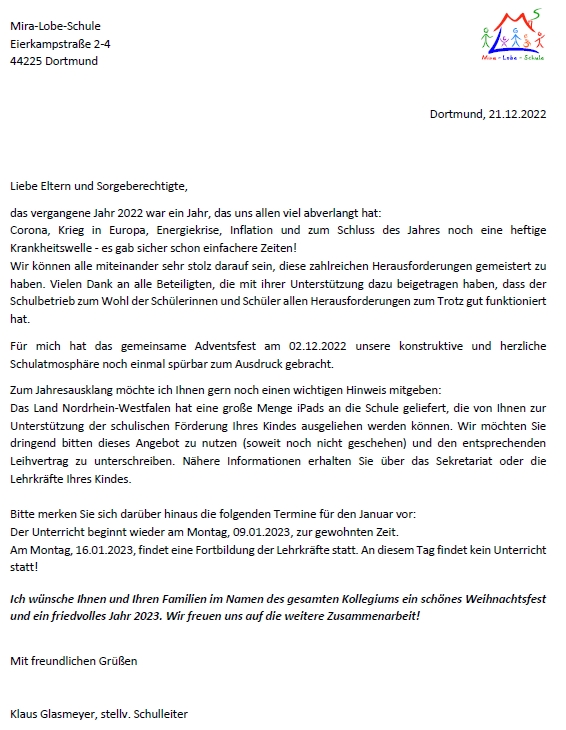 2022 12 21 Elternbrief